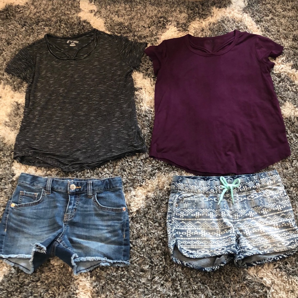 Target t-shirts & shorts sets size 7/8
